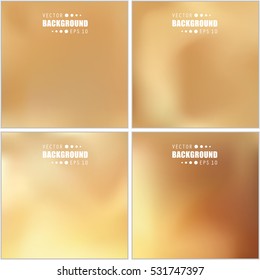 Abstract Creative concept vector multicolored blurred background set. For Web and Mobile Applications, art illustration template design, business infographic and social media, modern decoration.