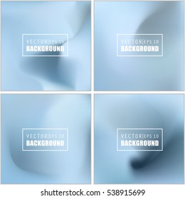 Abstract Creative concept vector multicolored blurred background set. For Web and Mobile Applications, art illustration template design, business infographic and social media, modern decoration.