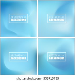 Abstract Creative concept vector multicolored blurred background set. For Web and Mobile Applications, art illustration template design, business infographic and social media, modern decoration.