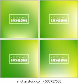 Abstract Creative concept vector multicolored blurred background set. For Web and Mobile Applications, art illustration template design, business infographic and social media, modern decoration.