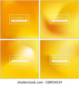 Abstract Creative concept vector multicolored blurred background set. For Web and Mobile Applications, art illustration template design, business infographic and social media, modern decoration.