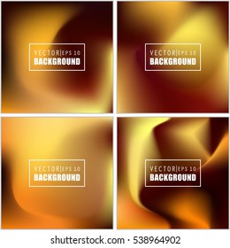 Abstract Creative concept vector multicolored blurred background set. For Web and Mobile Applications, art illustration template design, business infographic and social media, modern decoration.