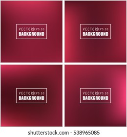 Abstract Creative concept vector multicolored blurred background set. For Web and Mobile Applications, art illustration template design, business infographic and social media, modern decoration.