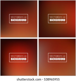 Abstract Creative concept vector multicolored blurred background set. For Web and Mobile Applications, art illustration template design, business infographic and social media, modern decoration.