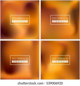 Abstract Creative concept vector multicolored blurred background set. For Web and Mobile Applications, art illustration template design, business infographic and social media, modern decoration.