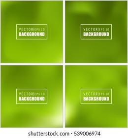 Abstract Creative concept vector multicolored blurred background set. For Web and Mobile Applications, art illustration template design, business infographic and social media, modern decoration.