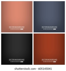 Abstract Creative concept vector multicolored blurred background set. For Web and Mobile Applications, art illustration template design, business infographic and social media, modern decoration.