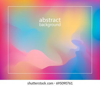 Abstract Creative concept vector multicolored blurred background . For Web and Mobile Applications, art illustration template design, business infographic and social media, modern decoration.