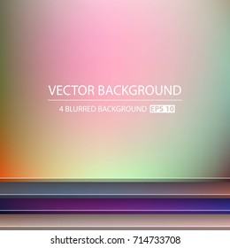 Abstract Creative concept vector multicolored blurred background set. For Web and Mobile Applications, art illustration template design, business infographic and social media, modern decoration.