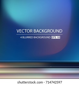 Abstract Creative concept vector multicolored blurred background set. For Web and Mobile Applications, art illustration template design, business infographic and social media, modern decoration.