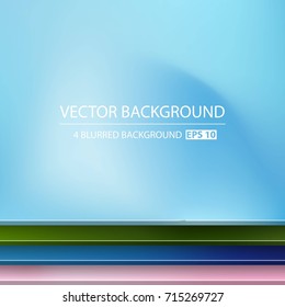 Abstract Creative concept vector multicolored blurred background set. For Web and Mobile Applications, art illustration template design, business infographic and social media, modern decoration.