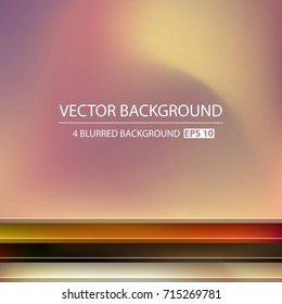 Abstract Creative concept vector multicolored blurred background set. For Web and Mobile Applications, art illustration template design, business infographic and social media, modern decoration.