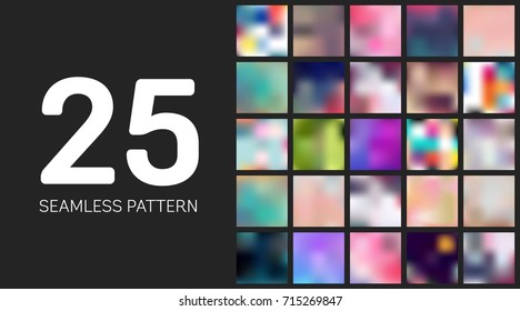 Abstract Creative concept vector multicolored blurred background set. For Web and Mobile Applications, art illustration template design, business infographic and social media, modern decoration.