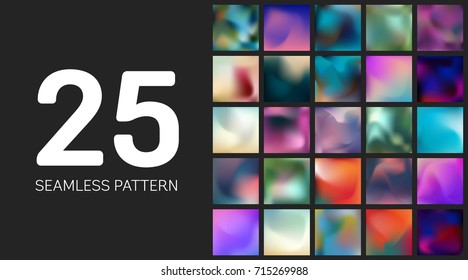 Abstract Creative concept vector multicolored blurred background set. For Web and Mobile Applications, art illustration template design, business infographic and social media, modern decoration.