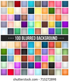 Abstract Creative concept vector multicolored blurred background set. For Web and Mobile Applications, art illustration template design, business infographic and social media, modern decoration.