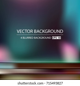 Abstract Creative concept vector multicolored blurred background set. For Web and Mobile Applications, art illustration template design, business infographic and social media, modern decoration.