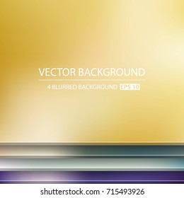 Abstract Creative concept vector multicolored blurred background set. For Web and Mobile Applications, art illustration template design, business infographic and social media, modern decoration.