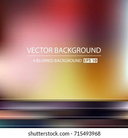 Abstract Creative concept vector multicolored blurred background set. For Web and Mobile Applications, art illustration template design, business infographic and social media, modern decoration.