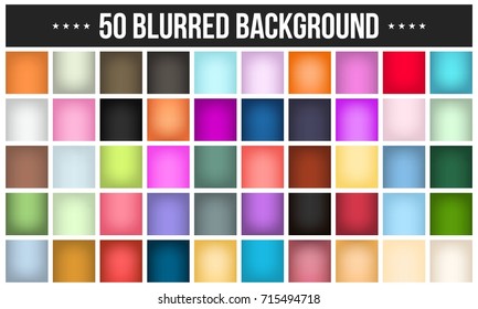 Abstract Creative concept vector multicolored blurred background set. For Web and Mobile Applications, art illustration template design, business infographic and social media, modern decoration.