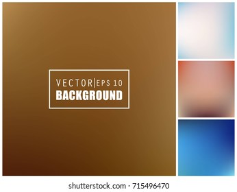 Abstract Creative concept vector multicolored blurred background set. For Web and Mobile Applications, art illustration template design, business infographic and social media, modern decoration.
