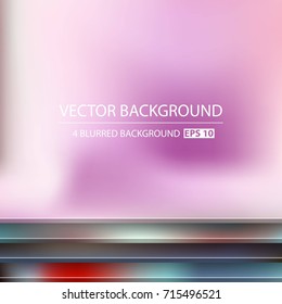 Abstract Creative concept vector multicolored blurred background set. For Web and Mobile Applications, art illustration template design, business infographic and social media, modern decoration.