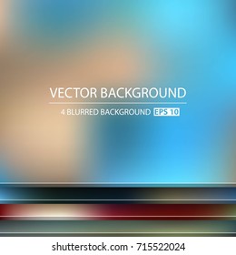 Abstract Creative concept vector multicolored blurred background set. For Web and Mobile Applications, art illustration template design, business infographic and social media, modern decoration.