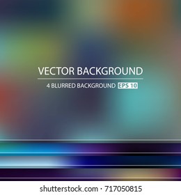 Abstract Creative concept vector multicolored blurred background set. For Web and Mobile Applications, art illustration template design, business infographic and social media, modern decoration.