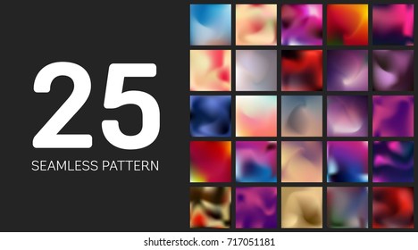 Abstract Creative concept vector multicolored blurred background set. For Web and Mobile Applications, art illustration template design, business infographic and social media, modern decoration.