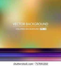 Abstract Creative concept vector multicolored blurred background set. For Web and Mobile Applications, art illustration template design, business infographic and social media, modern decoration.