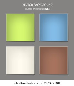 Abstract Creative concept vector multicolored blurred background set. For Web and Mobile Applications, art illustration template design, business infographic and social media, modern decoration.