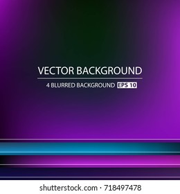 Abstract Creative concept vector multicolored blurred background set. For Web and Mobile Applications, art illustration template design, business infographic and social media, modern decoration.