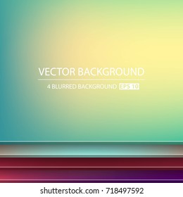 Abstract Creative concept vector multicolored blurred background set. For Web and Mobile Applications, art illustration template design, business infographic and social media, modern decoration.