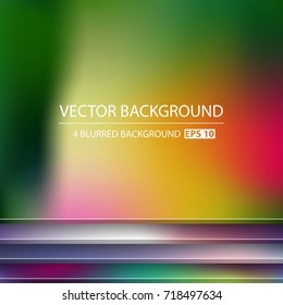 Abstract Creative concept vector multicolored blurred background set. For Web and Mobile Applications, art illustration template design, business infographic and social media, modern decoration.