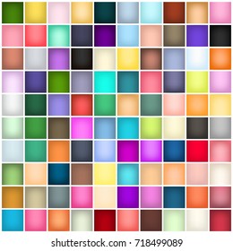 Abstract Creative concept vector multicolored blurred background set. For Web and Mobile Applications, art illustration template design, business infographic and social media, modern decoration.