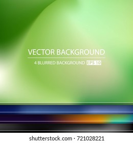 Abstract Creative concept vector multicolored blurred background set. For Web and Mobile Applications, art illustration template design, business infographic and social media, modern decoration.