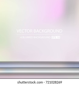 Abstract Creative concept vector multicolored blurred background set. For Web and Mobile Applications, art illustration template design, business infographic and social media, modern decoration.