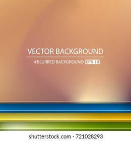 Abstract Creative concept vector multicolored blurred background set. For Web and Mobile Applications, art illustration template design, business infographic and social media, modern decoration.