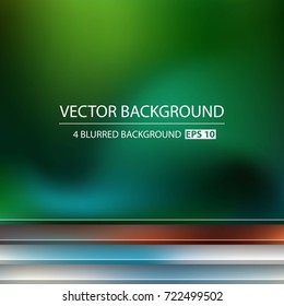 Abstract Creative concept vector multicolored blurred background set. For Web and Mobile Applications, art illustration template design, business infographic and social media, modern decoration.