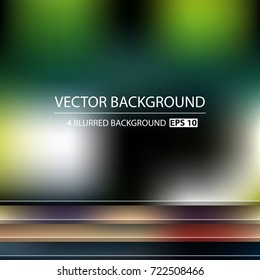 Abstract Creative concept vector multicolored blurred background set. For Web and Mobile Applications, art illustration template design, business infographic and social media, modern decoration.