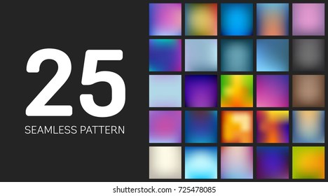 Abstract Creative concept vector multicolored blurred background set. For Web and Mobile Applications, art illustration template design, business infographic and social media, modern decoration.