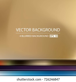 Abstract Creative concept vector multicolored blurred background set. For Web and Mobile Applications, art illustration template design, business infographic and social media, modern decoration.