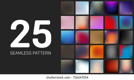 Abstract Creative concept vector multicolored blurred background set. For Web and Mobile Applications, art illustration template design, business infographic and social media, modern decoration.