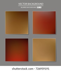 Abstract Creative concept vector multicolored blurred background set. For Web and Mobile Applications, art illustration template design, business infographic and social media, modern decoration.