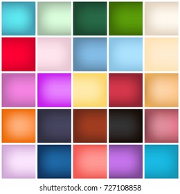 Abstract Creative concept vector multicolored blurred background set. For Web and Mobile Applications, art illustration template design, business infographic and social media, modern decoration.