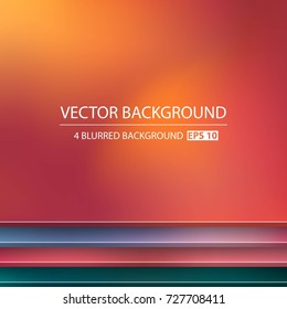 Abstract Creative concept vector multicolored blurred background set. For Web and Mobile Applications, art illustration template design, business infographic and social media, modern decoration.
