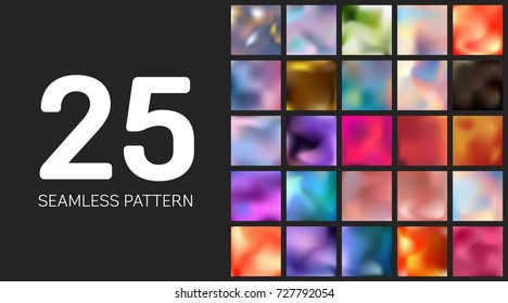 Abstract Creative concept vector multicolored blurred background set. For Web and Mobile Applications, art illustration template design, business infographic and social media, modern decoration.