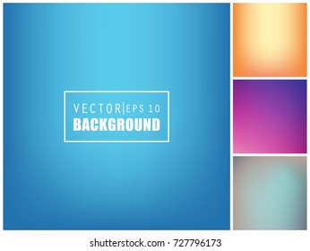 Abstract Creative concept vector multicolored blurred background set. For Web and Mobile Applications, art illustration template design, business infographic and social media, modern decoration.