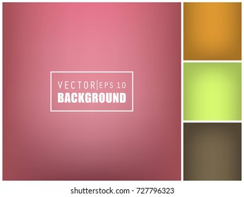 Abstract Creative concept vector multicolored blurred background set. For Web and Mobile Applications, art illustration template design, business infographic and social media, modern decoration.