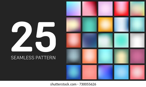 Abstract Creative concept vector multicolored blurred background set. For Web and Mobile Applications, art illustration template design, business infographic and social media, modern decoration.