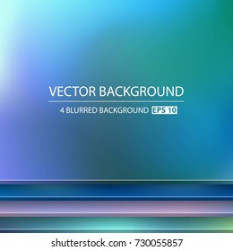 Abstract Creative concept vector multicolored blurred background set. For Web and Mobile Applications, art illustration template design, business infographic and social media, modern decoration.